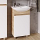 Grossman Мебель для ванной Поло 45 дуб сонома светлый/белая – фотография-18
